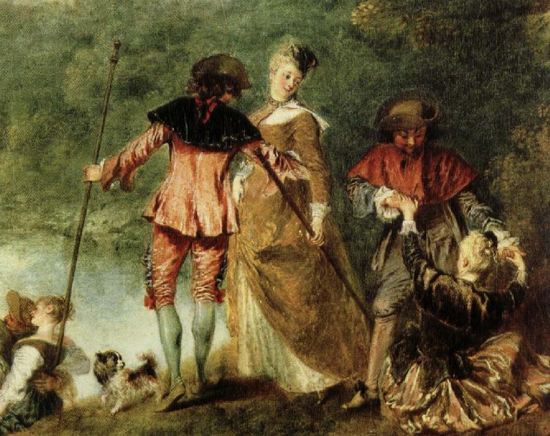 Jean antoine Watteau avfarden till kythera oil painting picture
